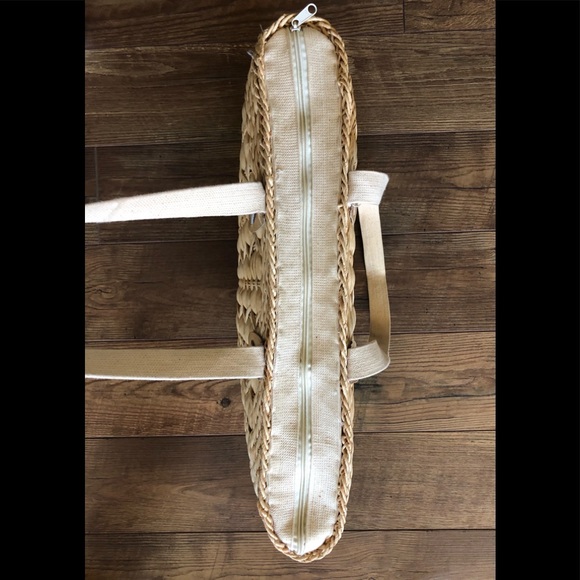 Boston Proper trending large woven raffia tote. - Picture 9 of 15